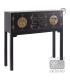 CONSOLA 4 PUERTAS Y 3 CAJONES NEGRO 95 X 26 X 90 CM