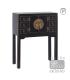 CONSOLA 2 PUERTAS Y 6 CAJONES NEGRO 63 X 26 X 80 CM