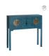 CONSOLA 4 PUERTAS Y 3 CAJONES AZUL DM 95 X 26 X 90 CM