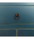 CONSOLA 4 PUERTAS Y 3 CAJONES AZUL DM 95 X 26 X 90 CM