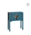 CONSOLA 2 PUERTAS Y 6 CAJONES AZUL DM 63 X 26 X 80 CM