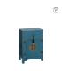 MESITA 2 PUERTAS Y 1 CAJÓN AZUL DM 45 X 26 X 69 CM