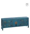 MUEBLE 8 CAJONES AZUL DM ''ORIENTE'' 130 X 24 X 50,50 CM
