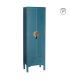 ARMARIO 2 PUERTAS Y 2 CAJONES AZUL DM 55 X 33 X 185 CM