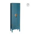 ARMARIO 2 PUERTAS Y 2 CAJONES AZUL DM 55 X 33 X 185 CM