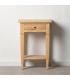MESITA NATURAL MADERA MINDI DORMITORIO 50 X 32 X 72 CM