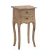 MESITA NATURAL MADERA MINDI DORMITORIO 40 X 30 X 72 CM