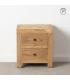 MESITA NATURAL MADERA MINDI DORMITORIO 45 X 35 X 50 CM