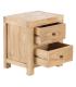 MESITA NATURAL MADERA MINDI DORMITORIO 45 X 35 X 50 CM