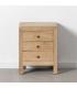 MESITA NATURAL MADERA MINDI DORMITORIO 43 X 34 X 55 CM