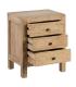 MESITA NATURAL MADERA MINDI DORMITORIO 43 X 34 X 55 CM