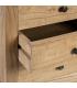 MESITA NATURAL MADERA MINDI DORMITORIO 43 X 34 X 55 CM