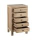 MESITA NATURAL MADERA MINDI DORMITORIO 44 X 34 X 77 CM