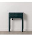 CONSOLA AZUL MADERA 63 X 26 X 85 CM