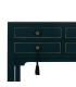 CONSOLA AZUL MADERA 63 X 26 X 85 CM