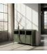 APARADOR VERDE MENTA METAL-CRISTAL 120 X 35 X 76 CM