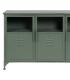 APARADOR VERDE MENTA METAL-CRISTAL 120 X 35 X 76 CM