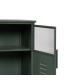 APARADOR VERDE MENTA METAL-CRISTAL 120 X 35 X 76 CM