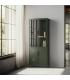 VITRINA VERDE MENTA METAL-CRISTAL 72 X 35 X 178 CM