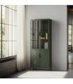 VITRINA VERDE MENTA METAL-CRISTAL 72 X 35 X 178 CM