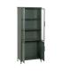 VITRINA VERDE MENTA METAL-CRISTAL 72 X 35 X 178 CM