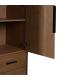 ARMARIO NEGRO-NATURAL DM-MADERA 104 X 53 X 203 CM