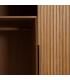 ARMARIO NEGRO-NATURAL DM-MADERA 104 X 53 X 203 CM
