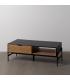 MESA CENTRO NEGRO-NATURAL DM-MADERA 124 X 60 X 43,50 CM