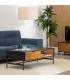 MESA CENTRO NEGRO-NATURAL DM-MADERA 124 X 60 X 43,50 CM
