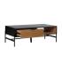 MESA CENTRO NEGRO-NATURAL DM-MADERA 124 X 60 X 43,50 CM