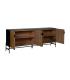 APARADOR NEGRO-NATURAL DM-MADERA 204 X 40 X 81,50 CM