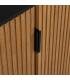 APARADOR NEGRO-NATURAL DM-MADERA 204 X 40 X 81,50 CM