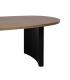 MESA COMEDOR NEGRO-NATURAL DM-MADERA 220 X 113 X 75 CM