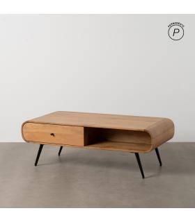 MESA CENTRO NATURAL MADERA DE MANGO 120 X 60 X 40 CM