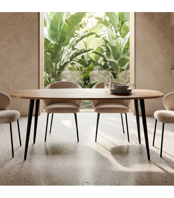 MESA COMEDOR NATURAL MADERA DE MANGO 180 X 90 X 76 CM