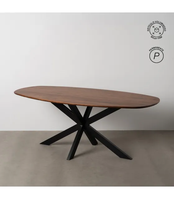 MESA COMEDOR MADERA DE MANGO SALÓN 200 X 100 X 76 CM