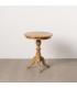 MESA AUXILIAR NATURAL MADERA MINDI SALÓN 50 X 50 X 64 CM