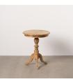 MESA AUXILIAR NATURAL MADERA MINDI SALÓN 50 X 50 X 64 CM