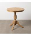 MESA AUXILIAR NATURAL MADERA MINDI SALÓN 70 X 70 X 77 CM