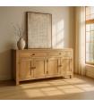 APARADOR NATURAL MADERA MINDI SALÓN 140 X 40 X 82 CM