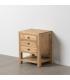 MESITA NATURAL MADERA MINDI DORMITORIO 45 X 35 X 55 CM