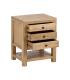 MESITA NATURAL MADERA MINDI DORMITORIO 45 X 35 X 55 CM