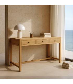 MUEBLE AUXILIAR NATURAL MADERA MINDI 130 X 55 X 77 CM