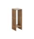 S/2 PEANA NATURAL MADERA DE TECA SALÓN 33 X 27 X 86 CM