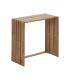 S/3 MESA AUXILIAR NATURAL MADERA DE TECA 65 X 30 X 66 CM