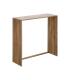 S/2 CONSOLA NATURAL MADERA DE TECA 85 X 30 X 86 CM