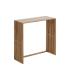 S/2 CONSOLA NATURAL MADERA DE TECA 85 X 30 X 86 CM