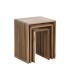 S/3 MESA AUXILIAR NATURAL MADERA DE TECA 41 X 34 X 50 CM