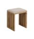 S/2 BANQUETA NATURAL MADERA DE TECA 50 X 34 X 60 CM