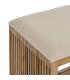 S/2 BANQUETA NATURAL MADERA DE TECA 50 X 34 X 60 CM
